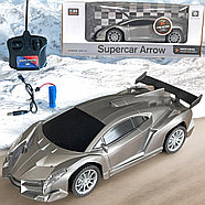 G2036R Спортивная машина (серая) с аккумулятором на р/у 25х9см, фото 4