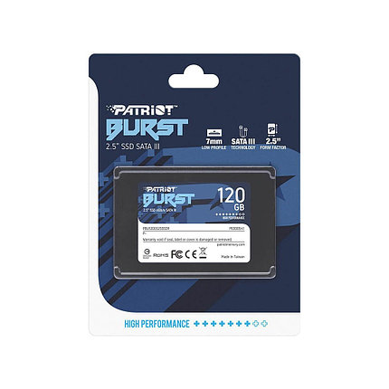 SSD Patriot Memory BURST ELITE PBE120GS25SSDR 120GB SATA3 2,5", фото 1