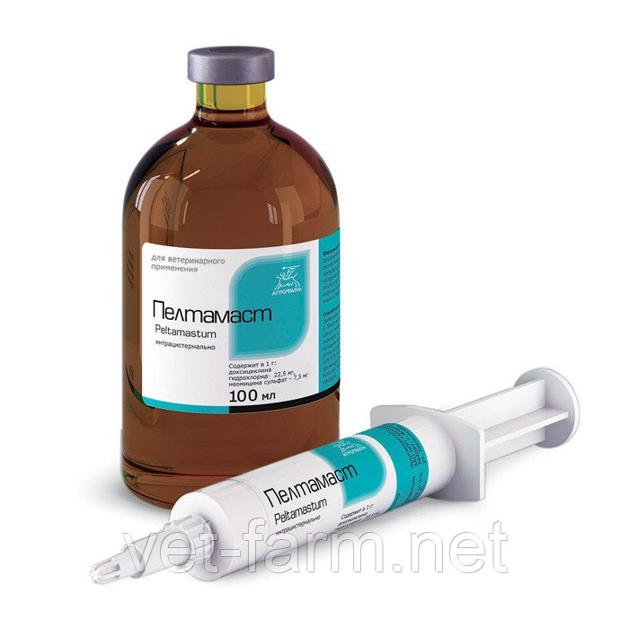 Пелтамаст 100 мл (для сухостойных коров), фото 1
