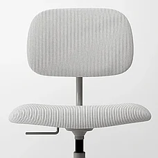 Компьютерное кресло БЛЕКБЕРГЕТ офисное, Кровстад белый/серый ИКЕА, IKEA, фото 6