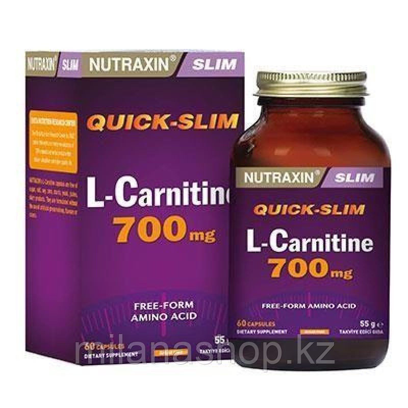 Nutraxin L-Carnitine 700 mg ( Л-Карнитин ) 60 табл, фото 1