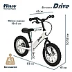 PITUSO Беговел Drive, Black/Черный, колеса AIR 12", тормоз, фото 7