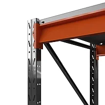 Стеллаж металлический Оптима, 2500x1250x785 мм. Ярусы: 3 шт. метал., фото 3