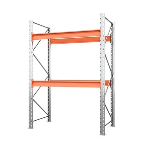 Стеллаж металлический паллетный 2500х1800х1100 мм. Ярусы: пол+2