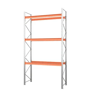 Стеллаж металлический паллетный 5000х2700х1100 мм. Ярусы: пол+3