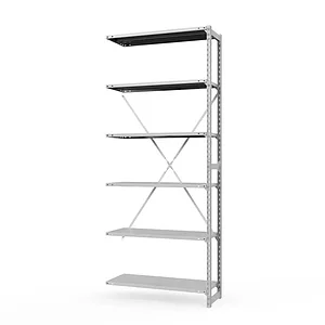 Секция приставная стеллажа металлического ГТС Универсал, 3000x700x800 мм. Полки: метал. усил. 6 шт. (ТСУп