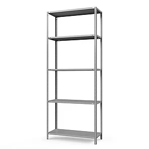 Стеллаж металлический ТС Лайт, 2500x1200x300 мм. Полки: 5 шт. металл (ТС 25120350)