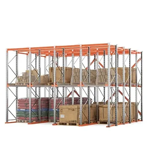 Стеллаж набивной паллетный (4000х6020х5000 мм), 4 линии, 2 яруса