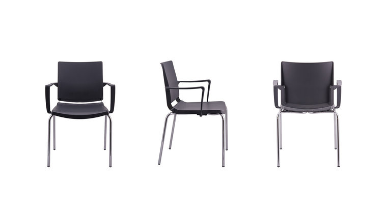 Стул Atenea с подлокотниками на 4 опорах, фото 2