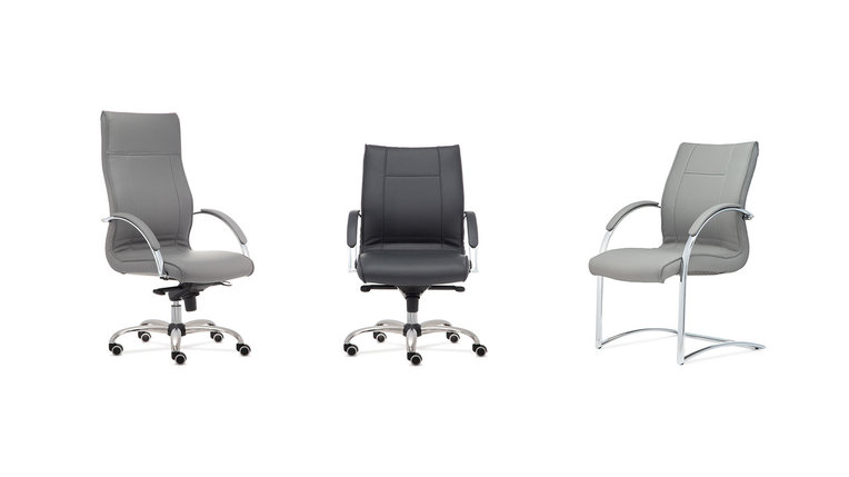 Офисное кресло Chick с низкой спинкой на крестовине с колесами, фото 3