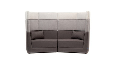 Модульный диван двухместный Element h.1380 с высокой спинкой