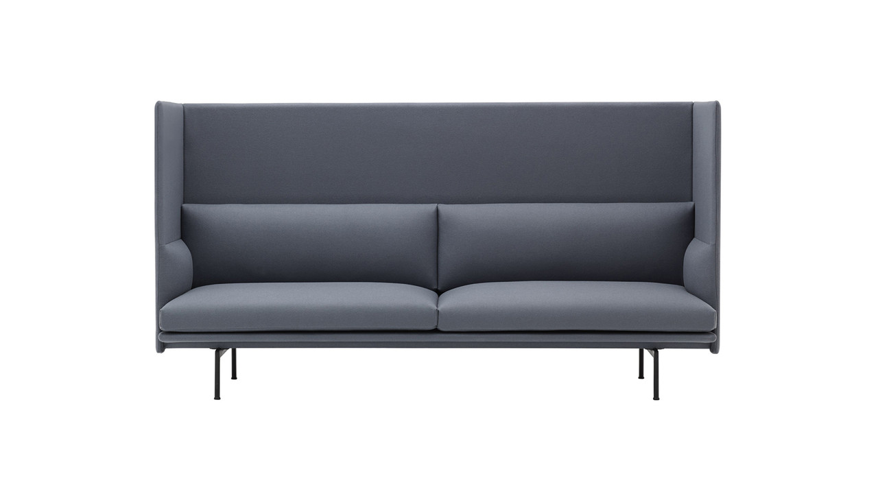 Диван трехместный Pratt с высокой спинкой