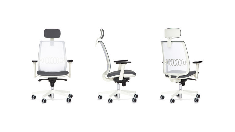 Офисное кресло Target с подголовником на крестовине с колесами, фото 2