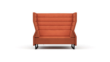 Диван двухместный Toolip с высокой спинкой