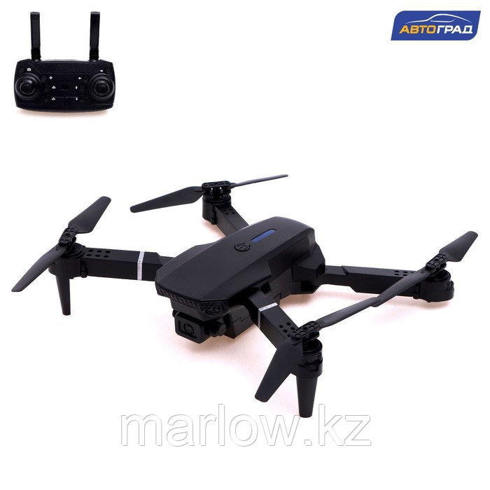 Квадрокоптер на радиоуправлении FLYDRONE, камера 1080P, барометр, Wi-Fi, 2 аккумулятора, цвет чёрный ...