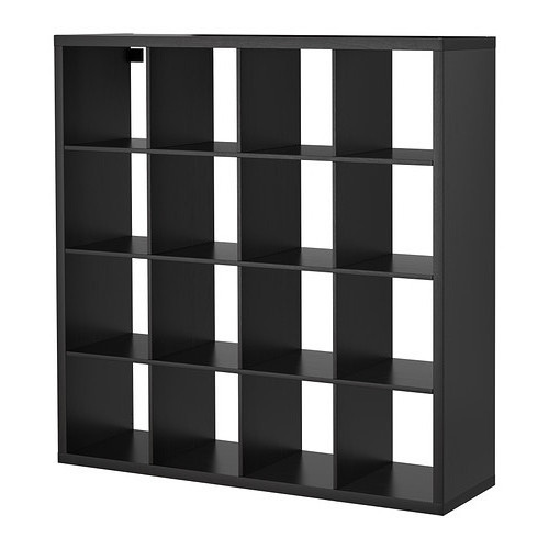 Стеллаж КАЛЛАКС черно-коричневый ИКЕА, IKEA