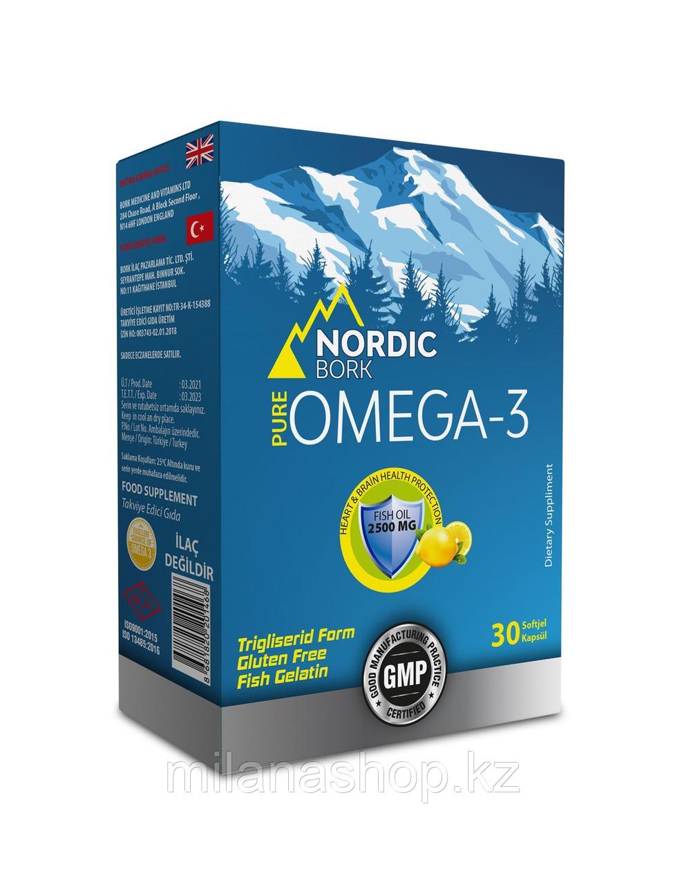 Nordic Bork Omega-3 - Сироп Омега-3 30 капсул