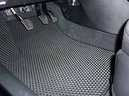Коврики в салон Audi Q5 2008, 4 шт. серые/сер кант (EVA)