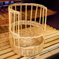 Корзина торговая для багетов, 30х30х40 см, ива