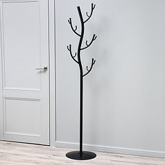 Вешалка напольная «Дерево», 38×37,5×181 см, чёрная