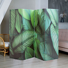 Ширма "Зеленые листья филодендрона", 200 х 160 см