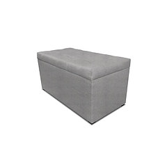 Пуф с крышкой и утяжкой, 800 × 400 × 420 мм, рогожка solta, цвет smoke