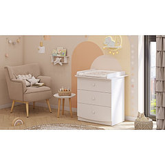 Комод пеленальный детский Фея 1380, 79х54х92 см., 3 ящика, цвет белый