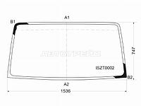 Стекло лобовое Isuzu ELF NPR\NQR 93-12 / BAW Fenix 1044 05-11 / FAW CA1041 06-19 / Foton Forland 104