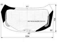 Стекло заднее (Цвет зеленый/ Обогрев/ Антенна/ Молдинг) Toyota C-HR 19-