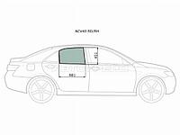 Стекло боковое опускное (Сзади/ Справа/ Цвет зеленый) Toyota Camry (XV40) 06-11 / Daihatsu Altis 06-
