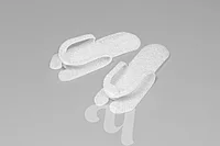 Тапочки-вьетнамки из изолона 5 мм, 5 мм, белый, 25 пар/упк