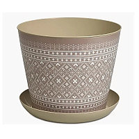 Кашпо с поддоном 6.5л "Миссони" (латте) 38165153