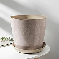 Кашпо с поддоном 8.5л "Миссони" (латте) 38185153