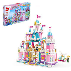 Конструктор Принцессы «Королевский замок», 4 минифигуры и 801 деталь, уценка
