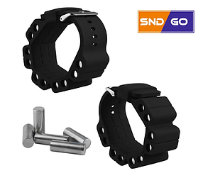 Регулируемый утяжеленный браслет (вес 470 грамм) Black