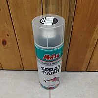Черная матовая Акриловая аэрозольная краска Akfix Spray Paint, 400 мл. Спрей для наружных и внутренних работ