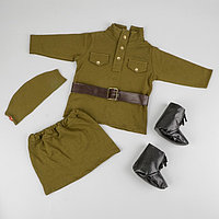 Карнавальный костюм для девочки «Солдаточка», 9-12 месяцев, рост 85 см