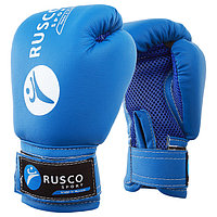 Перчатки боксёрские детские RuscoSport, синие, размер 4 oz