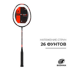 Ракетка для бадминтона BOSHIKA ADVANCED, карбон, в чехле
