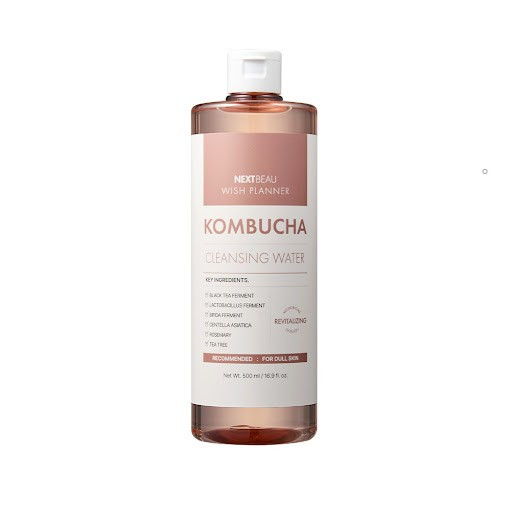 Мицеллярная вода NEXTBEAU Wish Planner Kombucha Biome Cleansing Water с экстрактом биома комбучи 500 мл