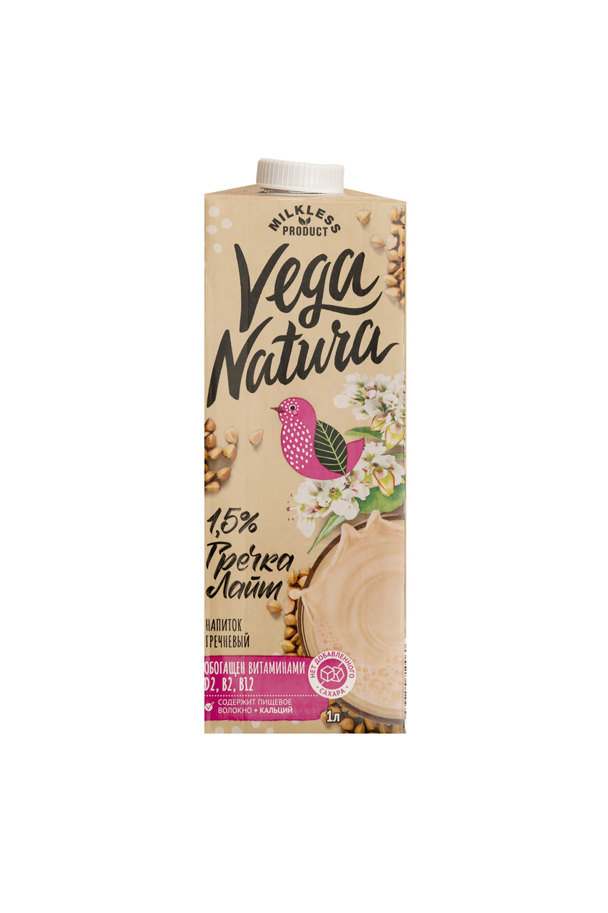 Растительное молоко Vega Natura Греча, 1 л