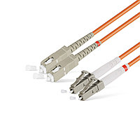 Патч корд оптоволоконный,, SC/UPC-LC/UPC MM OM1 62.5/125 Duplex 3.0мм 1 м, LSZH