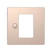 Центральная накладка MERTEN MTN5775-6051 D-Life для сенсорного термостата шампань