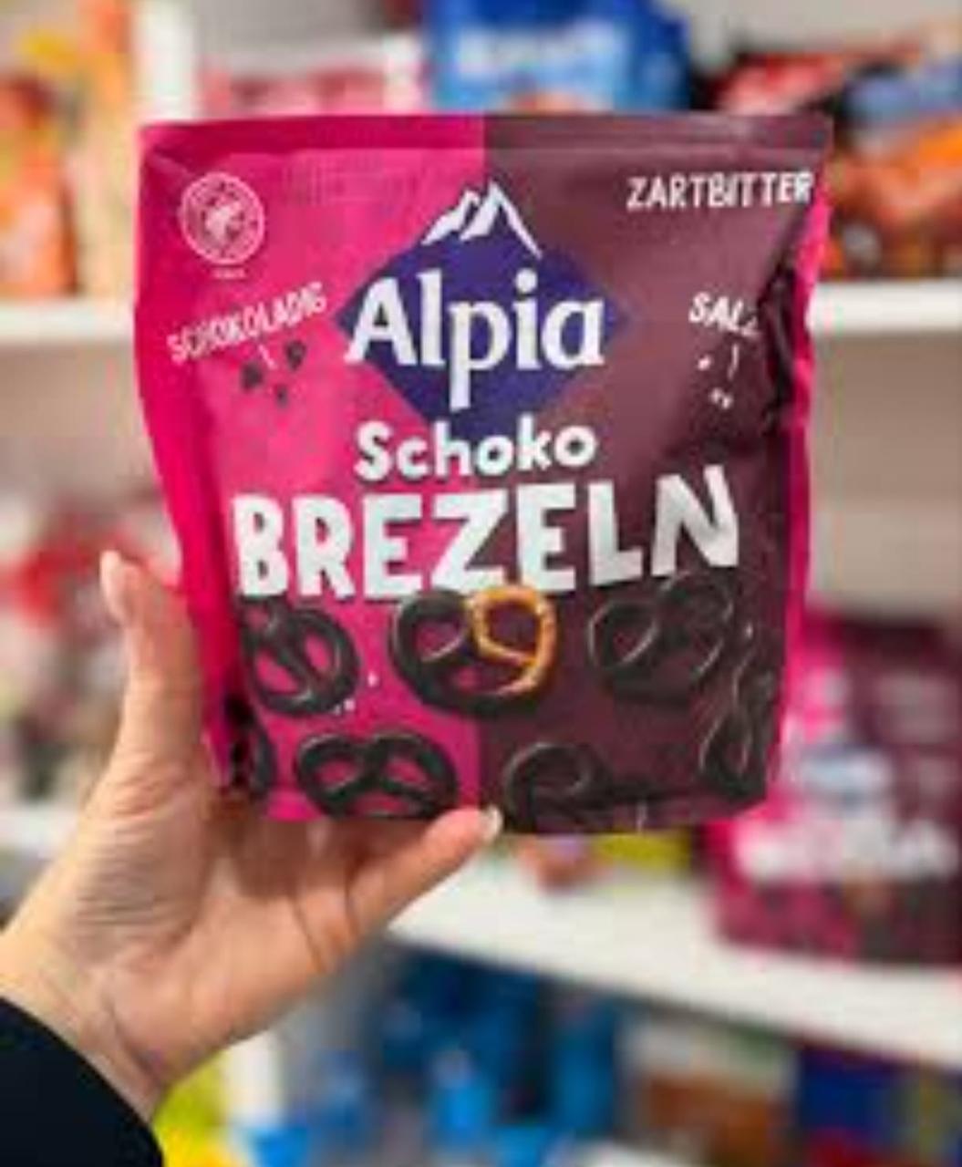 Alpia Schoko brezeln соленые крендельки в шоколаде 140гр