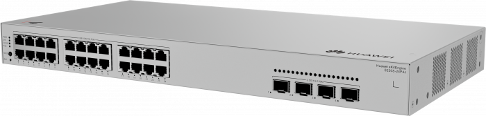 Huawei Коммутатор HUAWEI S220S-24P4J (L2, 24*10/100/1000BASE-T PoE+ ports 400W, 2*10GE SFP+, 2*2.5GE SFP