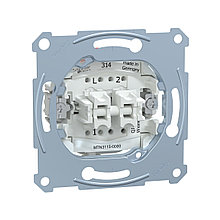 Переключатель мех-м MERTEN MTN3115-0000 D-Life 2 клавишный 2-026444
