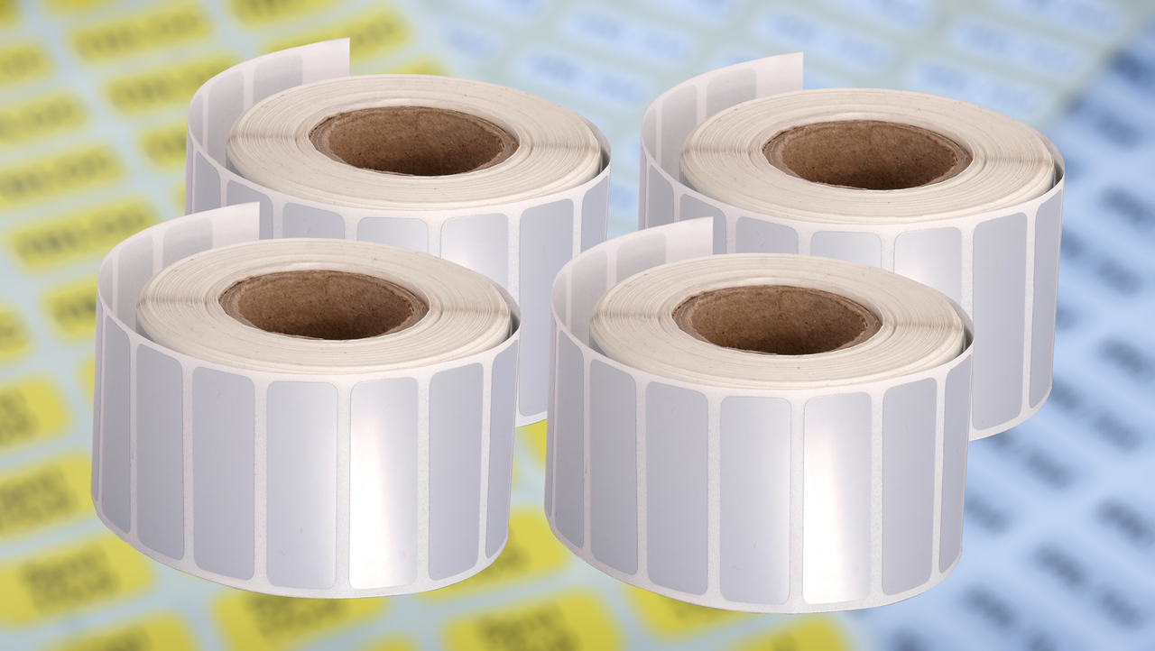 SPEL 17x10  Silver (Slim Panel Labels) / Приборная маркировка SLIM - серебряная, фото 1