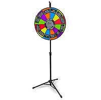 Стойка металлическая для розыгрыша c вращающимся колесом 60см