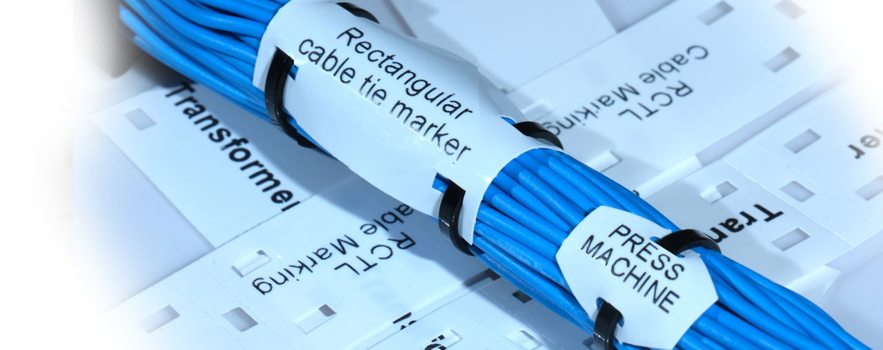 RCTL 60x30 White / Кабельная маркировка на стяжках (стяжки в комплекте), фото 1