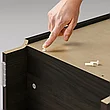 Стеллаж БИЛЛИ имитация дуба темно-коричневого цвета, 40x28x106 см. ИКЕА, IKEA, фото 7